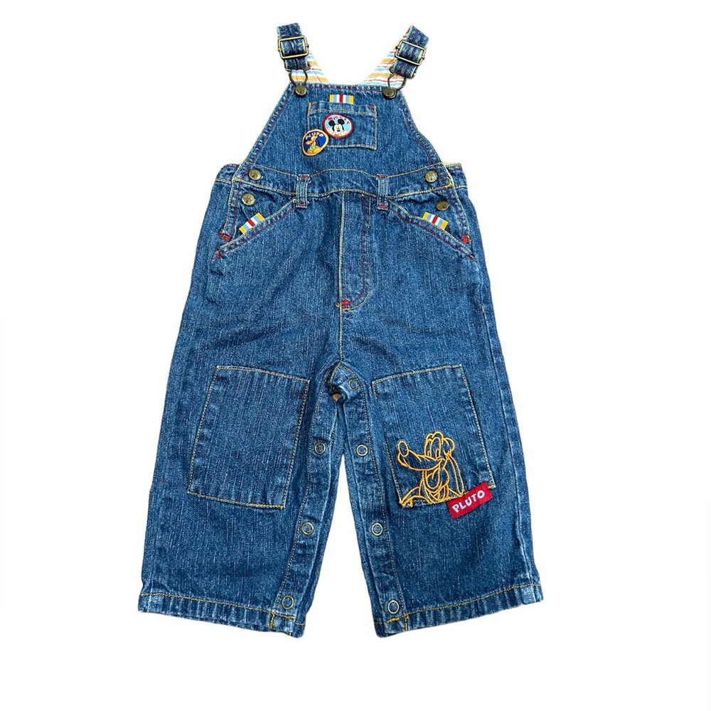 Mickey and Pluto Overalls